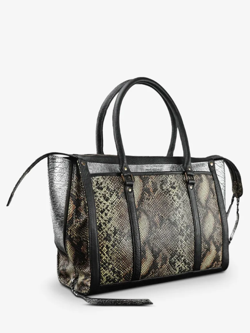 Lerive Droite - M - Python - Argente / Noir