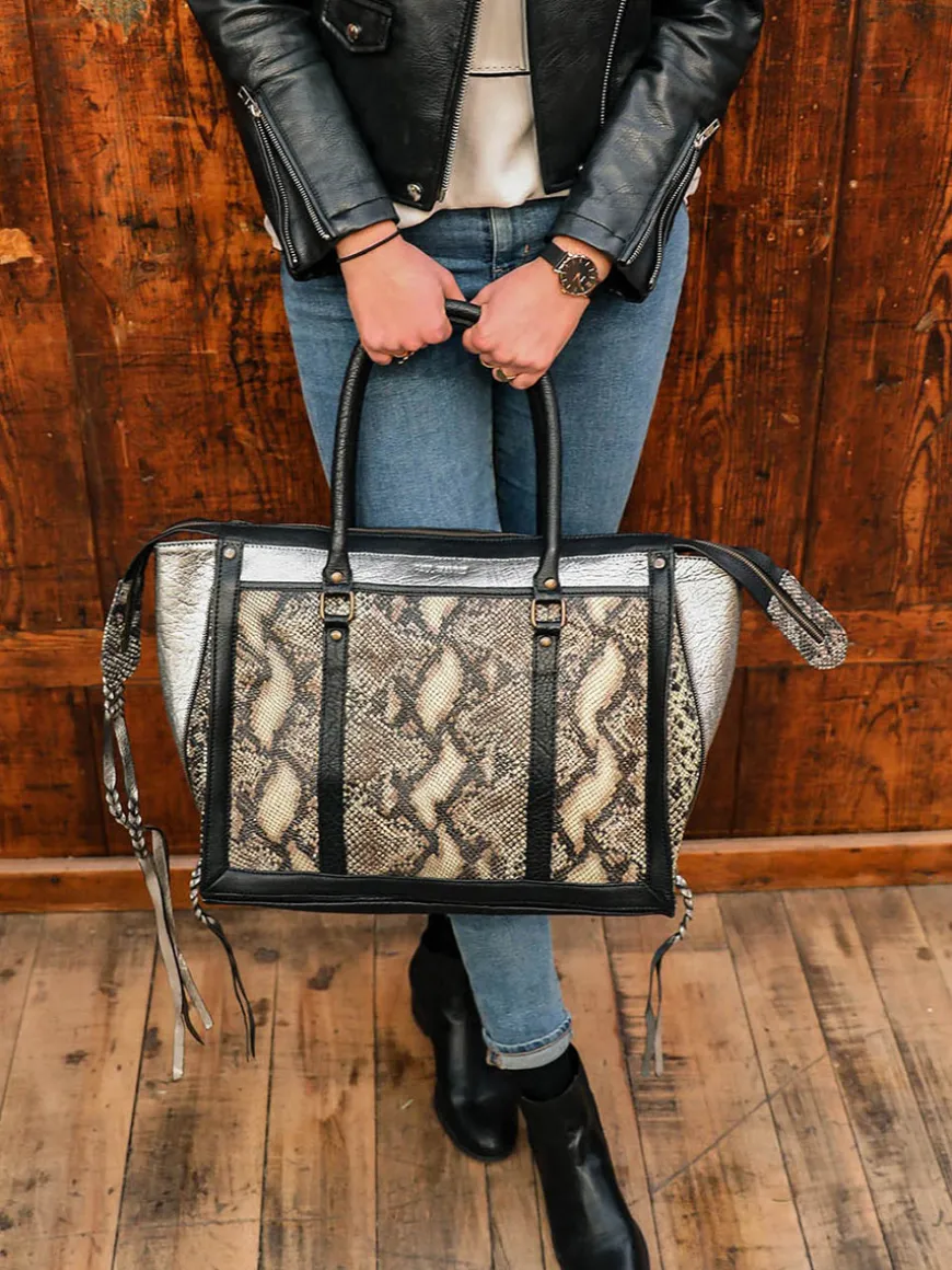 Lerive Droite - M - Python - Argente / Noir